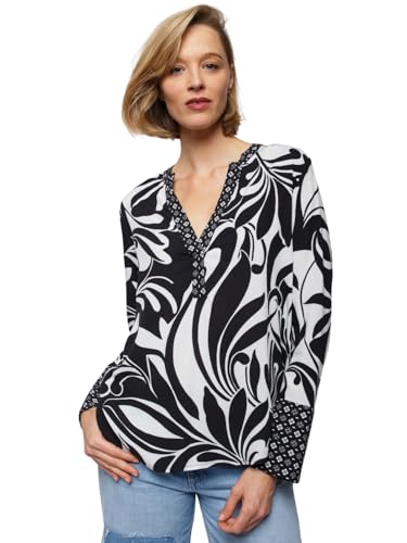 Emily van den Bergh - Damenbluse 8363 - Schwarz-Weiß, 38 von Emily van den Bergh