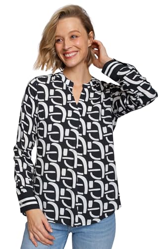 Emily van den Bergh - Damenbluse 8445 - Schwarz-Weiß, 46 von Emily van den Bergh