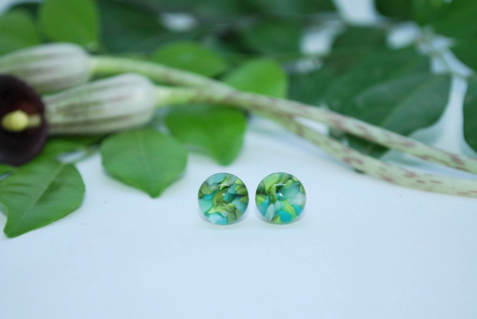 Carribean Loft Handgemachte Glasohrstecker von EmilyJeanDesign