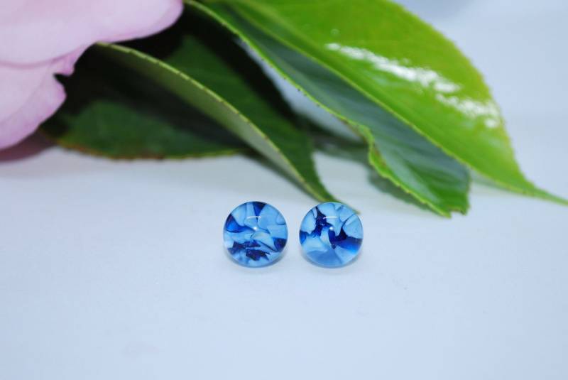 House Of Blues Handgefertigte Ohrstecker Aus Glas von EmilyJeanDesign