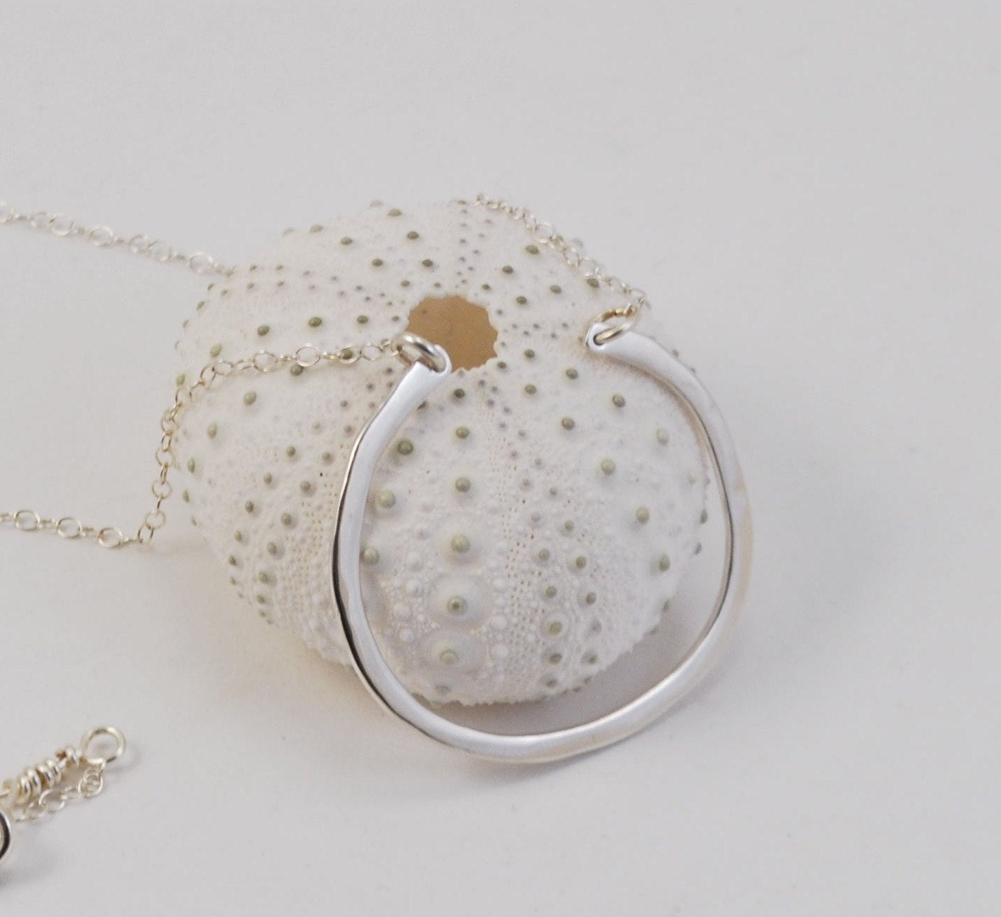 sterling Silber Offener Kreis Halskette sterling Silber Offener Kreis Halskette von EmilyMJewelryDesign