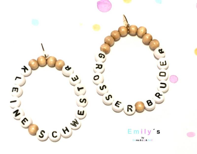 Armbandset Nature"Kleine Schwester & Großer Bruder" von EmilysByEmmaLilyEmil