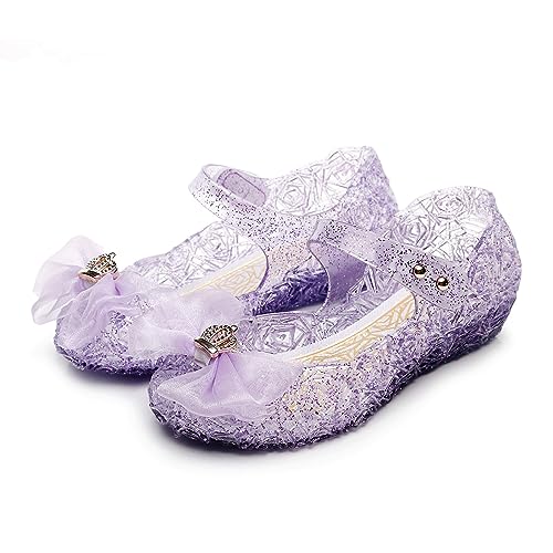 Emin Mädchen Prinzessin Schuhe Kinder ELSA Kristall Schuhe Hoher Absatz Sandalen Hochzeitsschuhe Ballettschuhe Geburtstag Party Halloween Weihnachten Karneval Kostüm Zubehör von Emin