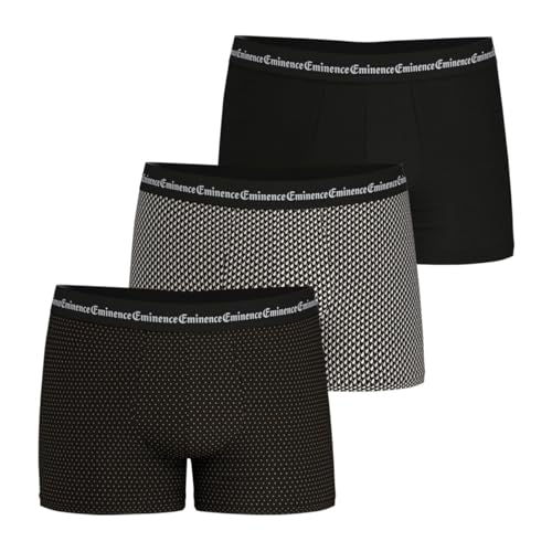 Eminence- 3er-Pack Boxershorts für Herren mit Business-Print- Premium-Baumwoll-Elastan- Front- und Futternähte- Stretch-Boxershorts- Oeko-TEX Standard 100 Label Eminence- 3er-Pack Boxershorts für Herren mit Business-Print- Premium-Baumwoll-Elastan- Front- und Futternähte- Stretch-Boxershorts- Oeko-TEX Standard 100 Label von Eminence