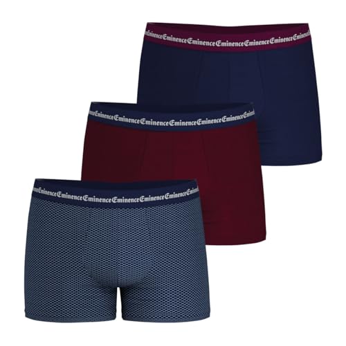 Eminence- 3er-Pack Boxershorts für Herren mit Business-Print- Premium-Baumwoll-Elastan- Front- und Futternähte- Stretch-Boxershorts- Oeko-TEX Standard 100 Label Eminence- 3er-Pack Boxershorts für Herren mit Business-Print- Premium-Baumwoll-Elastan- Front- und Futternähte- Stretch-Boxershorts- Oeko-TEX Standard 100 Label von Eminence