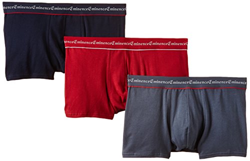 Eminence Business, Herren-Boxershorts, mehrfarbig (Marine/Rouge/Anthrazit), groß, 3er-Pack von Eminence