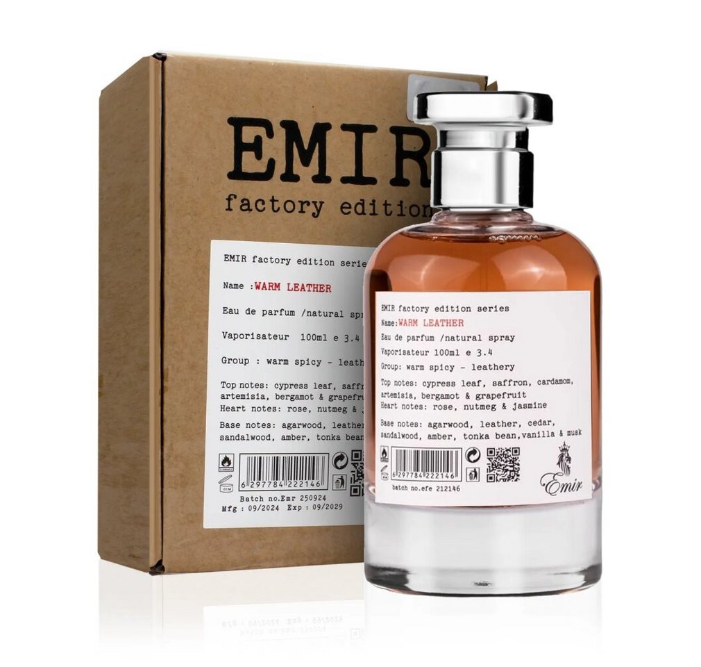 Emir Acadia Körperpflegeduft Warm Leather Factory Edition Eau de Parfum 100ml von Emir Acadia