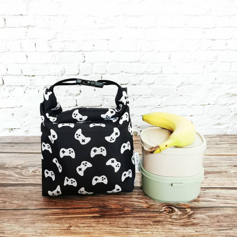 Lunch Bag Gamer Small Reusable Kids Sandwich Mini Tote Washable Food Breakfast von Emishepherd
