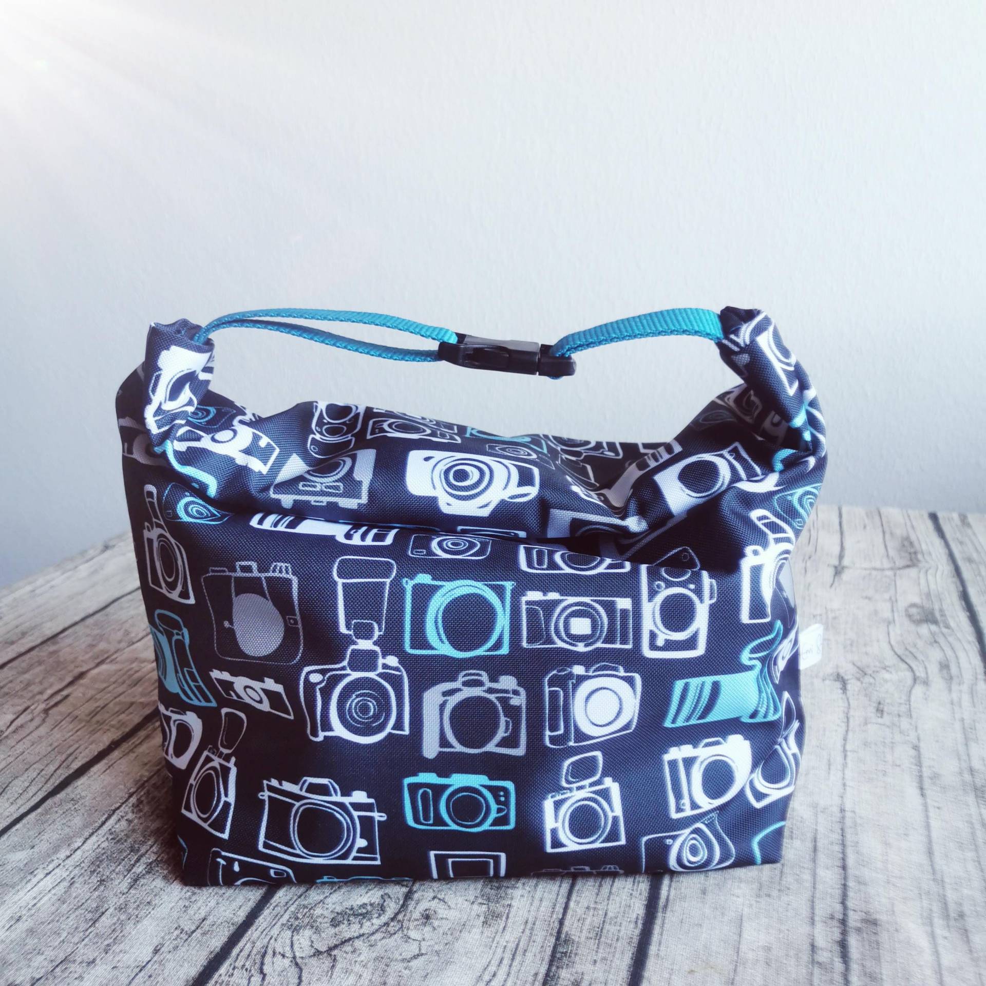 Lunch Bag Mit Kamera-Motiv - Blau, Wasserdicht Isoliert Thermotasche von Emishepherd