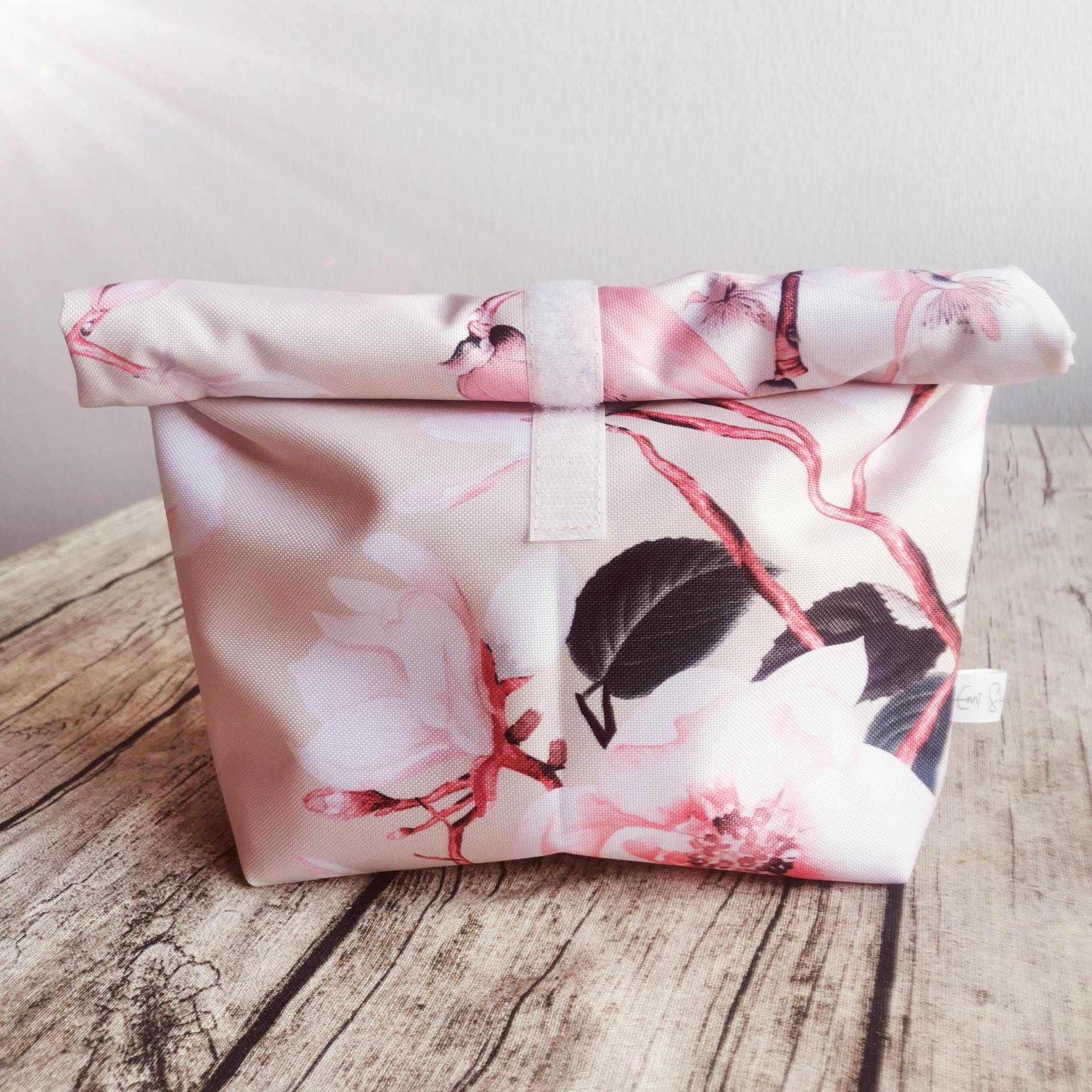 Reusable Floral Snack Bag | Eco-Friendly Fabric Sandwich Pouch Sustainable, Washable, Cute Lunch Accessory von Emishepherd
