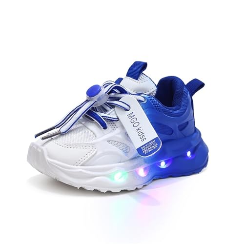 Emisünde Leuchtschuhe mädchen und jungen 1-6 jahre, led schuhe kinder mit blinkschuhe mädchen, atmungsaktive und leichte kinderschuhe mit licht frühling und herbst(Rosa,22 EU) von Emisünde
