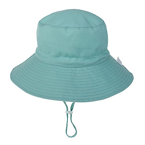 Emlivi Unisex Baby Sonnenhut Kleinkinder Kappe Mütze Fischerhut Strandhut Kinder Stern Hüte Für Mädchen Jungen Sommerhut UV Schutz UPF 50+, (Blau-Grün 3-6 Jahre) von Emlivi