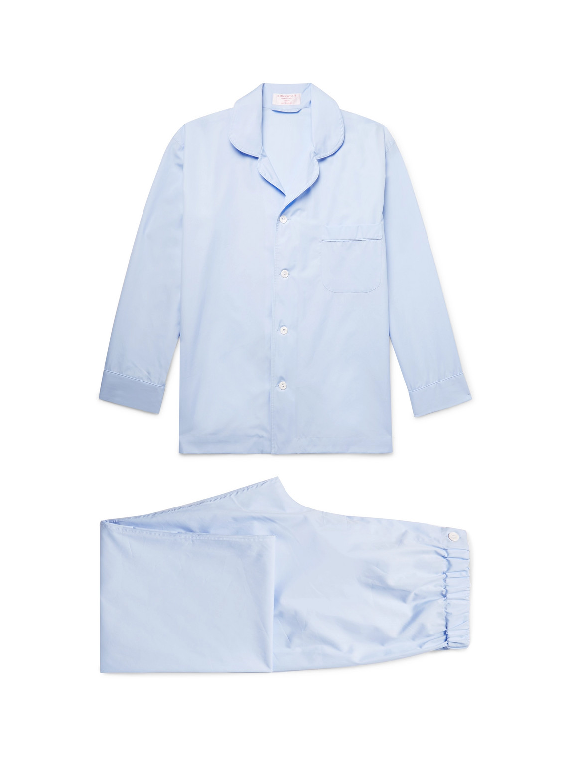 Emma Willis - Cotton-Poplin Pyjama Set - Men - Blue - XL von Emma Willis