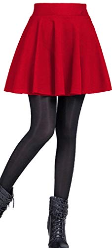 Emma & Giovanni - Ausgestellter Kurzer Rock Basic Rock - Damen (Rot, EU42-44) von Emma & Giovanni