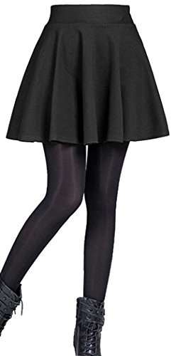 Emma & Giovanni - Ausgestellter Kurzer Rock Basic Rock - Damen (Schwarz, EU38-40) von Emma & Giovanni