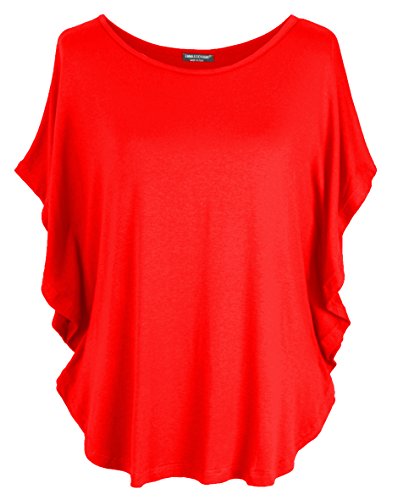 Emma & Giovanni - T-Shirt/Oberteile Kurzarm - Damen (Rot, L/XL) von Emma & Giovanni