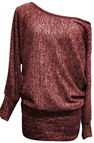 Emma & Giovanni - Tunika - Pullover - Damen (Bordeaux, XL-XXL) von Emma & Giovanni