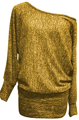 Emma & Giovanni - Tunika - Pullover - Damen (Senf, XL-XXL) von Emma & Giovanni