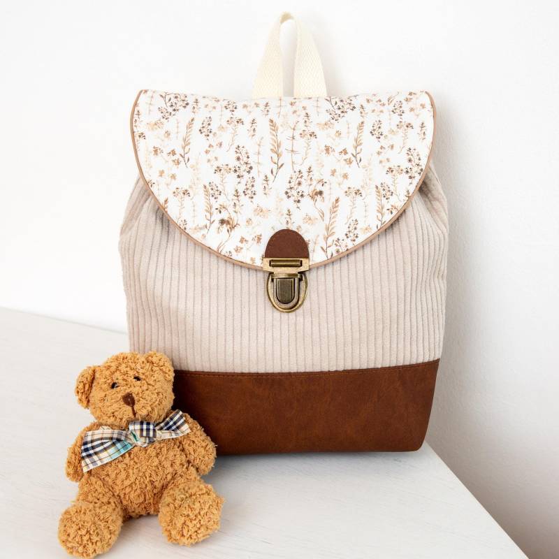 Sac À Dos De Maternelle Fait Main "Herbes" Sac À Dos De Maternelle Fait Main "Herbes" von EmmaAccessoires