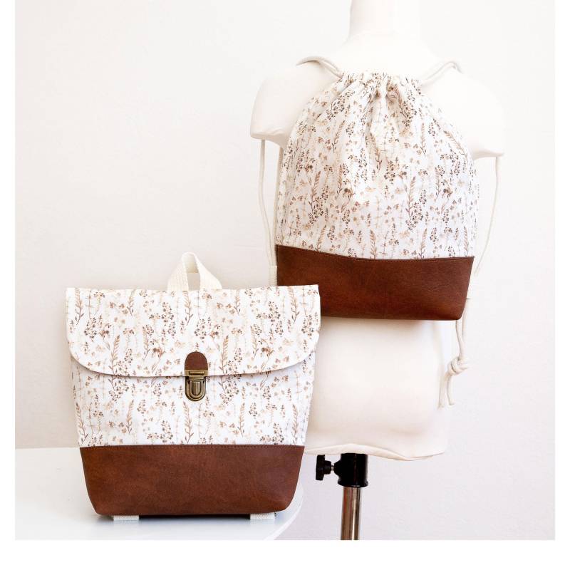 Set De Sacs Fait Main "Herbes" - Sac À Dos Maternelle Set De Sacs Fait Main "Herbes" - Sac À Dos Maternelle von EmmaAccessoires