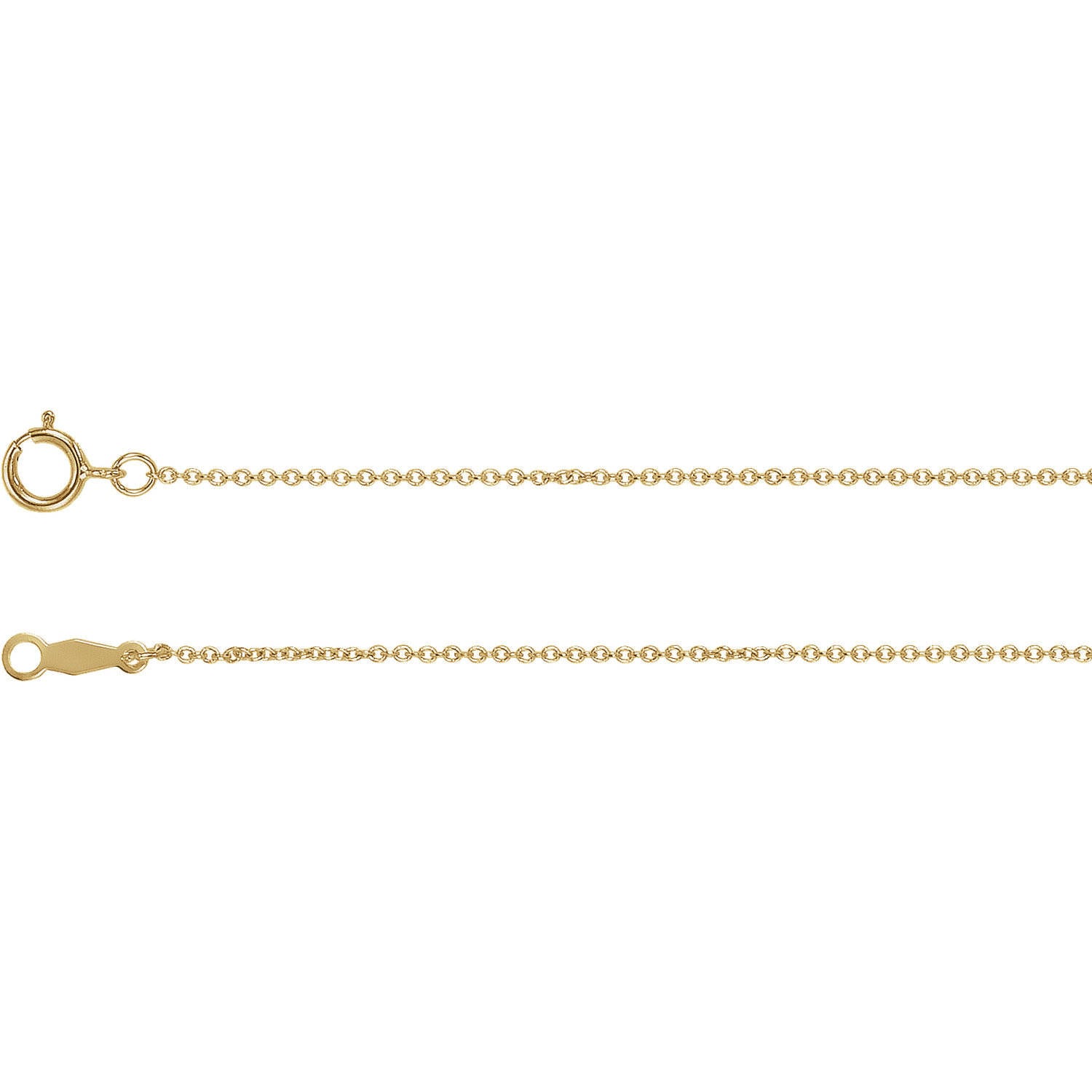 Massive Goldkette | 1 Mm Zierliche 14K Ankerkette Einstellbar 16"18" Massive Goldkette | 1 Mm Zierliche 14K Ankerkette Einstellbar 16"18" von EmmaBrookeJewelry