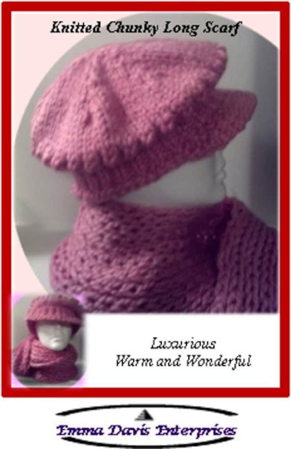 Gestrickte Chunky Lange Schal Gestrickte Chunky Lange Schal von EmmaDavisBoutique