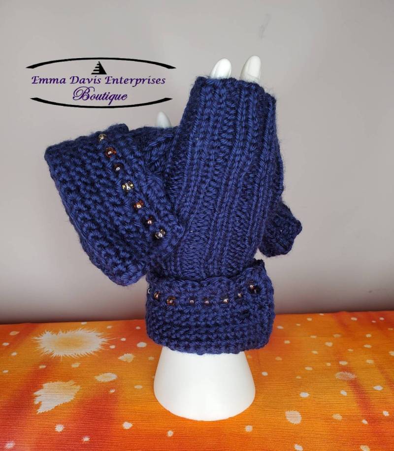 Handschuhe - Fingerlose Handschuhe, Texting Handgelenkwärmer, Gestrickte Erweiterbare Handschuhe - Fingerlose Handschuhe, Texting Handgelenkwärmer, Gestrickte Erweiterbare von EmmaDavisBoutique