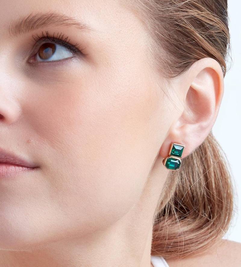 Smaragd Kristall-Klipp Auf Ohrringen Smaragd Kristall-Klipp Auf Ohrringen von EmmaHollandJewellery