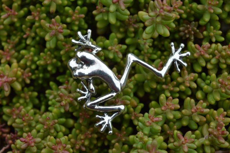 sterling Silber Laubfrosch Brosche - Handgemachter Schmuck von EmmaKeatingJewellery