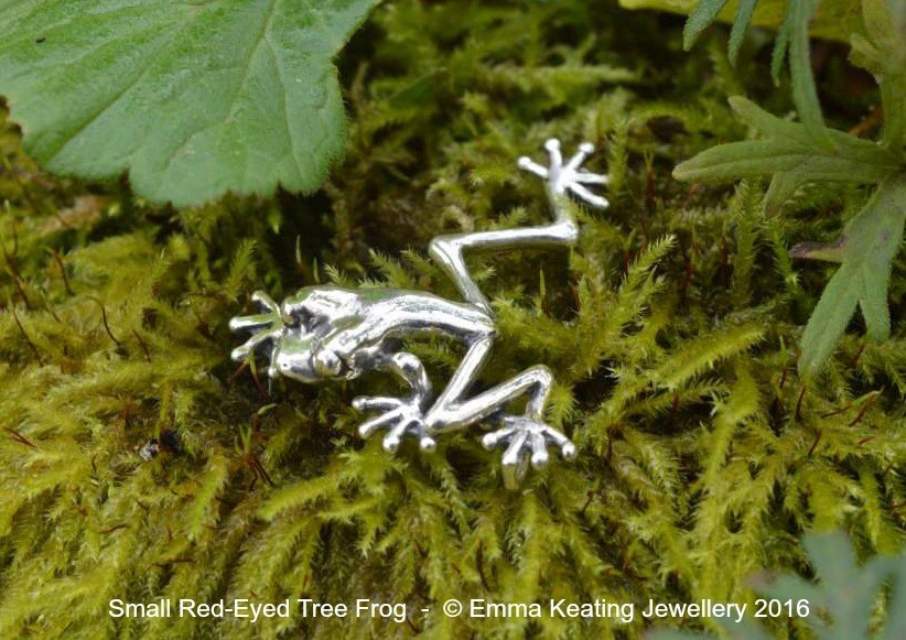 sterling Silber Brosche Laubfrosch - Klein | Lang von EmmaKeatingJewellery