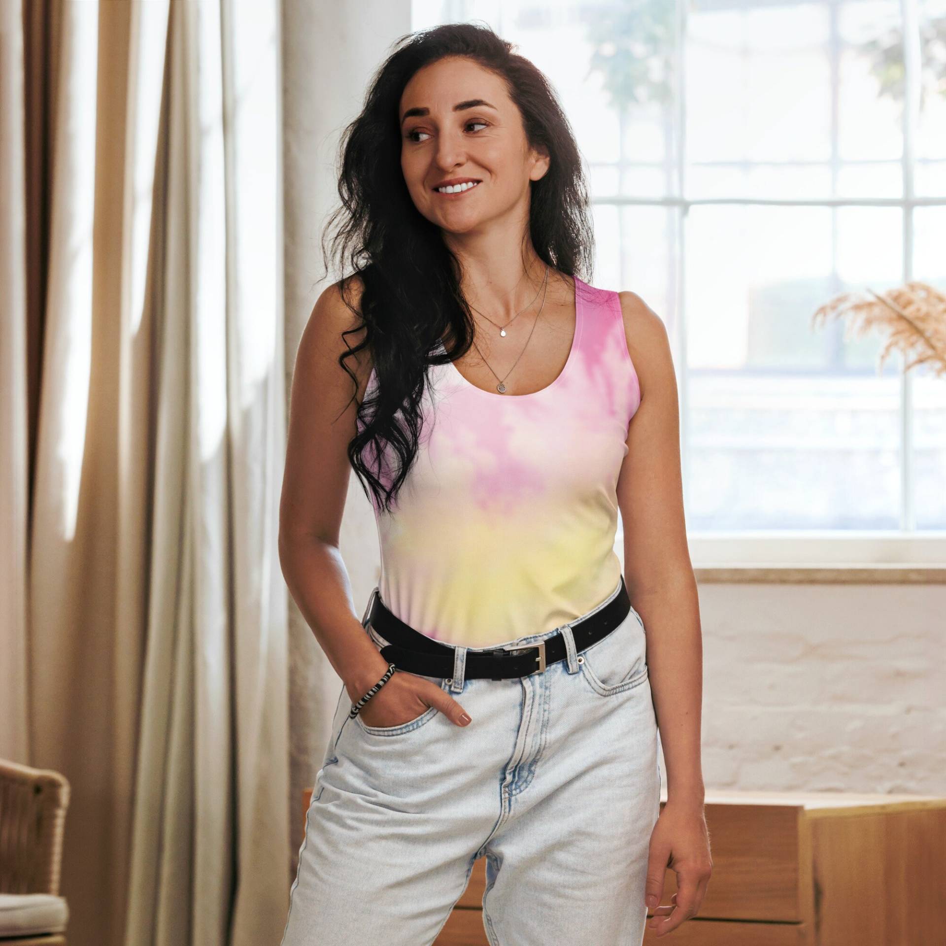 Pastellfarbenes Tank-Top, Frühlingsshirt, Sommer-T-Shirt, Damenshirt, Unisex von EmmaPetersKreationen