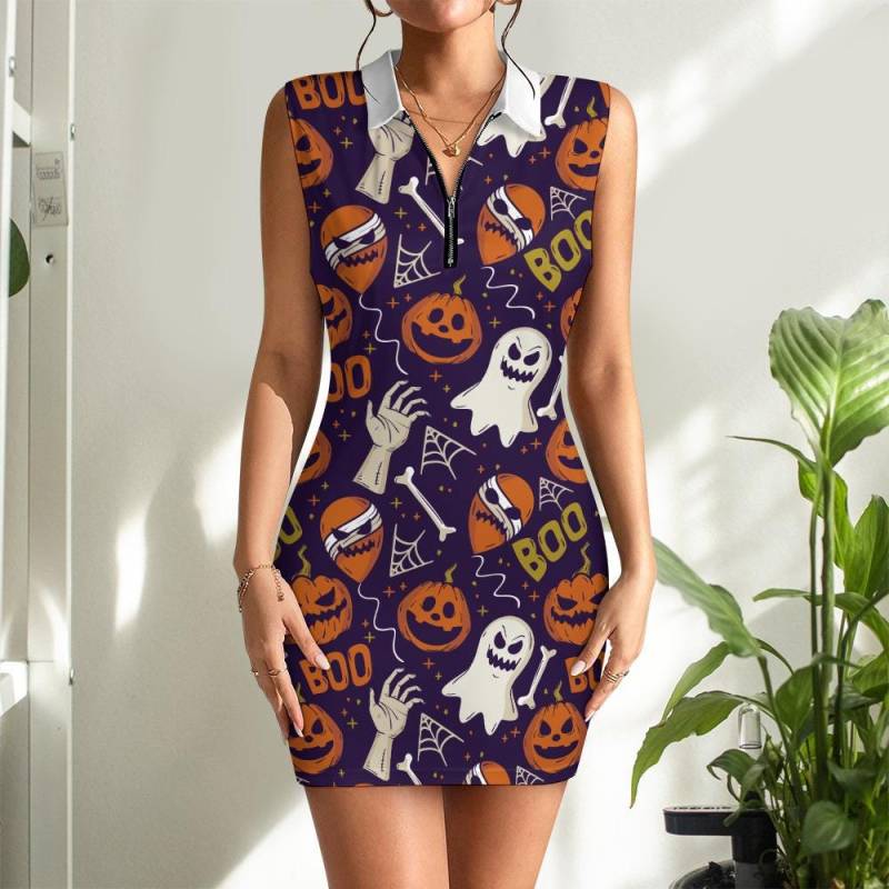 Women's Short Sleeve Dress With Zipper Women's Short Sleeve Dress With Zipper von EmmaPetersKreationen