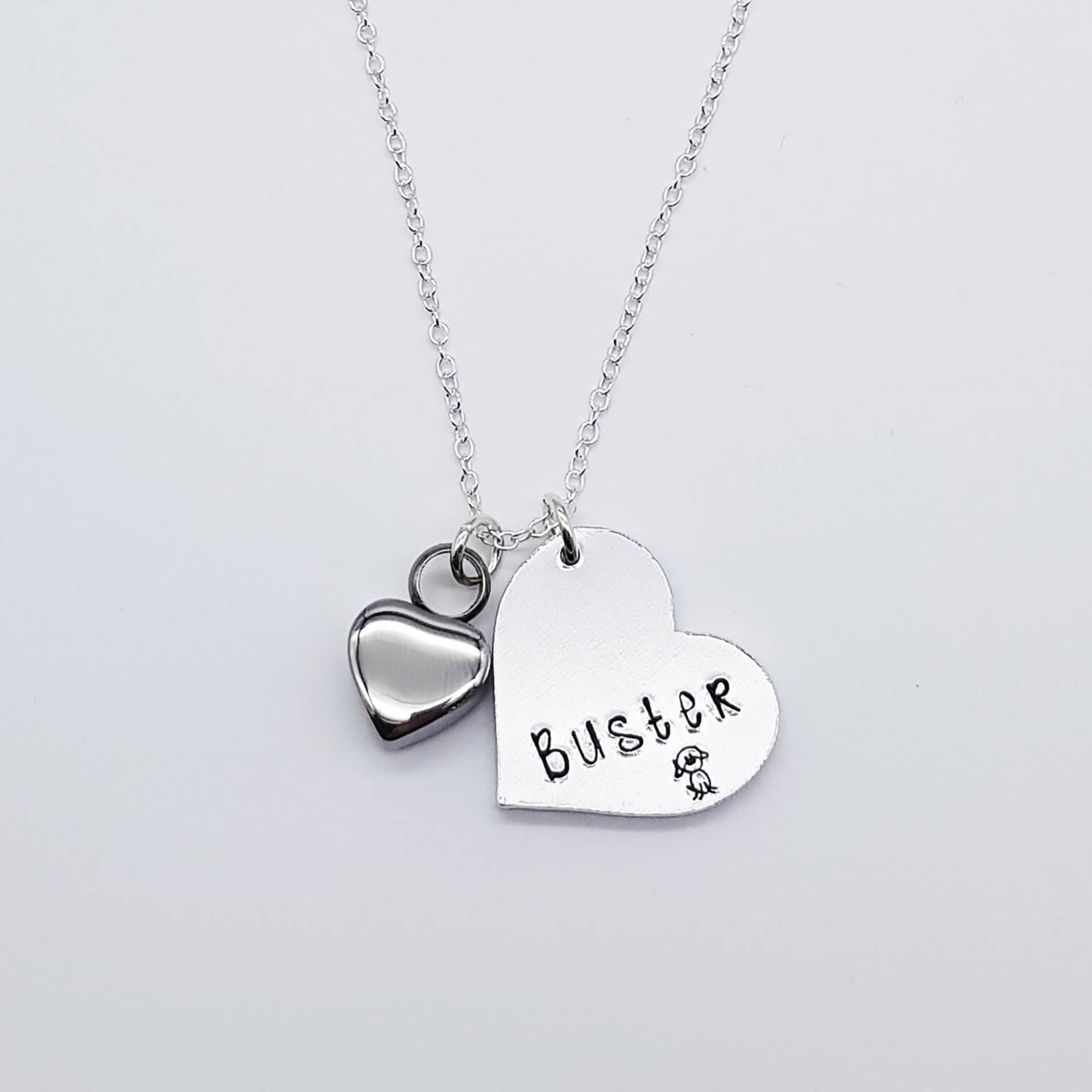 Erinnerung Herz Halskette von EmmaStampedwithLove