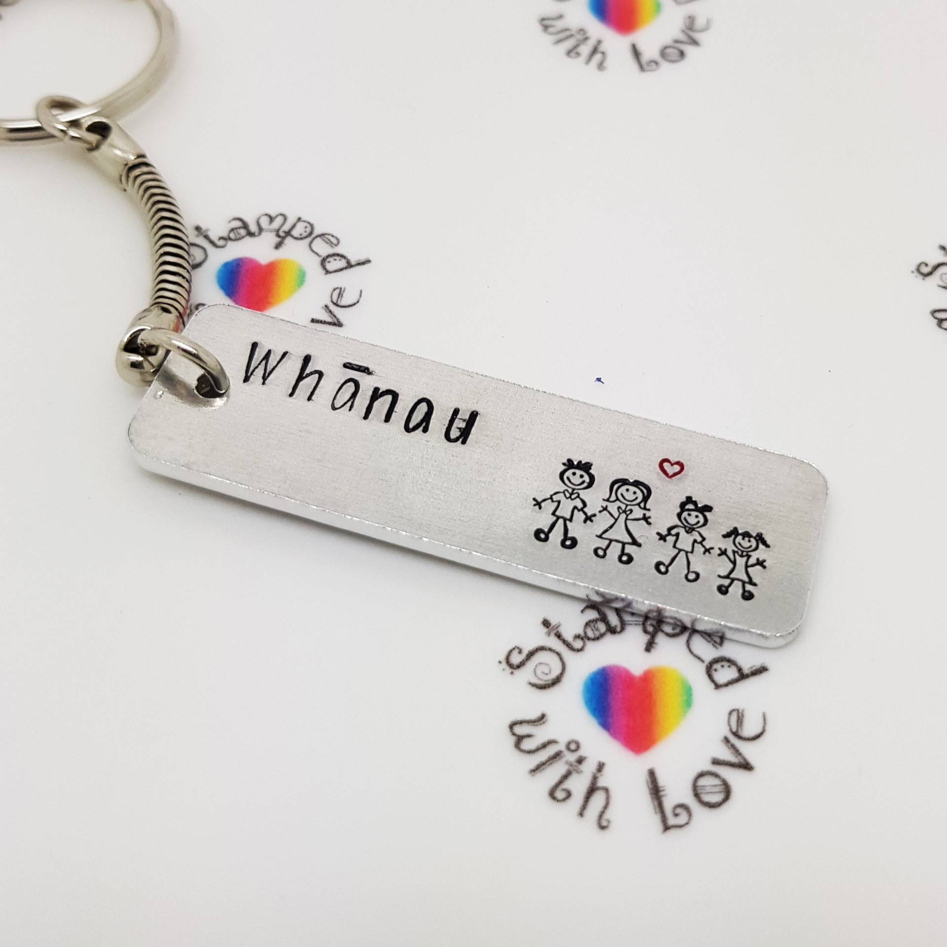 Whanau Bedeutet Family Keyring von EmmaStampedwithLove