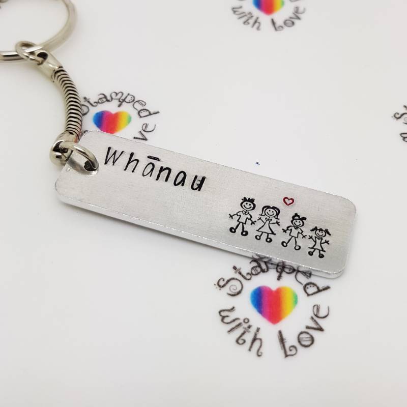 Whanau Bedeutet Family Keyring von EmmaStampedwithLove