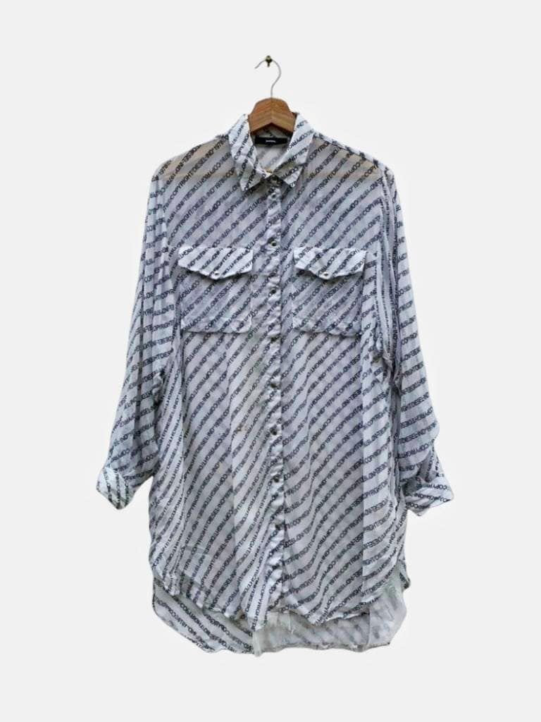 Diesel All Over Print Frauen Bluse Shirt von EmmaThriftStore