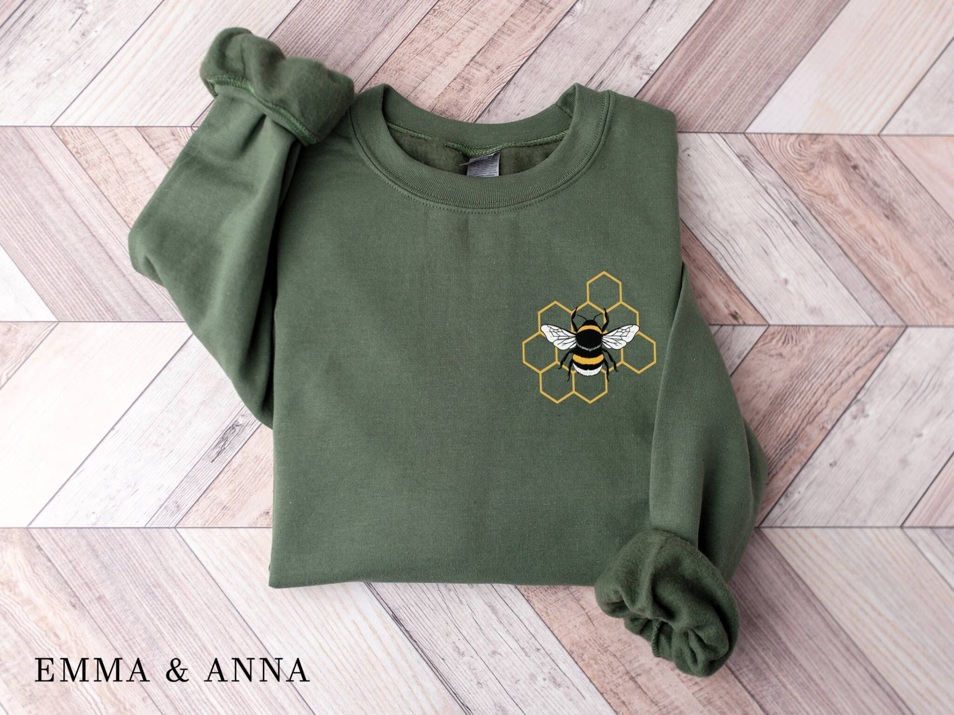 Bumblebee Sweatshirt, Biene Crewneck Bienen Pullover, Natur Shirt, Geschenk Für Sie, Sweatshirt Frauen, Rette Die von EmmaandAnnaApparel