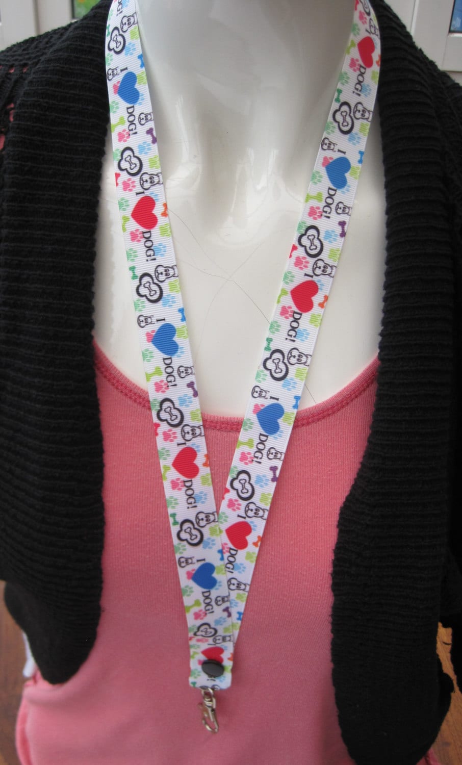 Hunde-Liebhaber Handmade Schlüsselband Spurt Id Holder von Emmabeescrafts