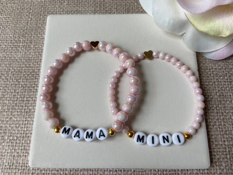 Mama Und Mini Armband Set, Ich Armband, Mutter Tochter Matching Personalisierte Für Tochter von EmmandiDesigns