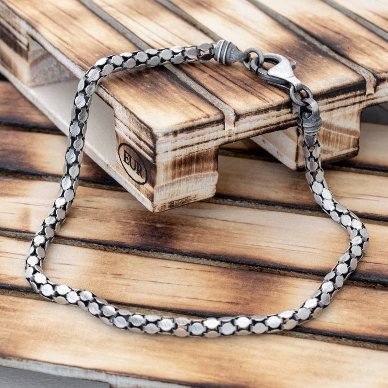 Jewellery Gift For Men Geschenk Für Ihn Sterling Silber Armband Männer Schmuck Gothic Kette Freund Nicht Binärer von EmmanuelaForMen