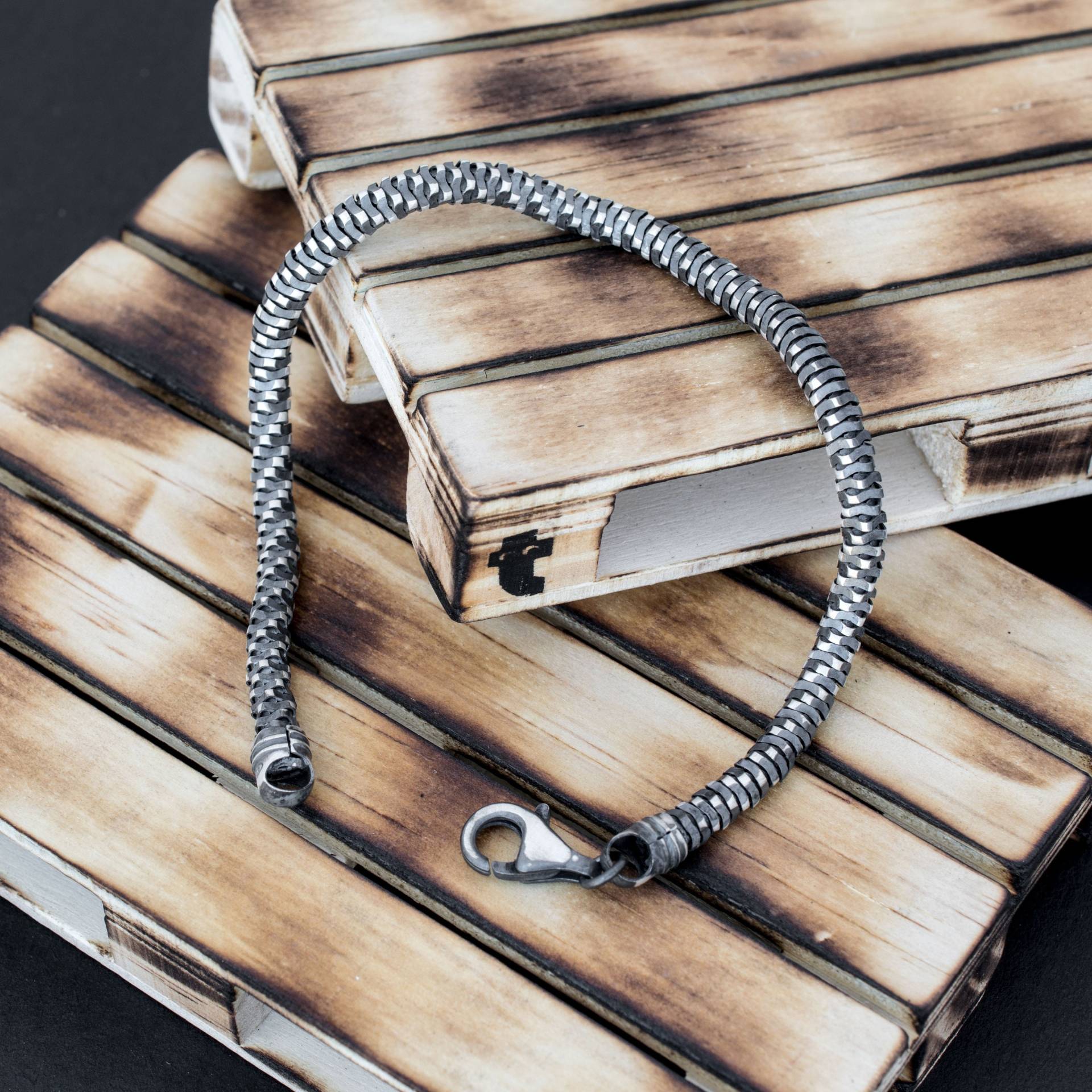 Jewellery Gift For Men Handgemachter Schmuck Geschenke Für Ihn Sterling Silber Armband Männer Kette Steampunk von EmmanuelaForMen