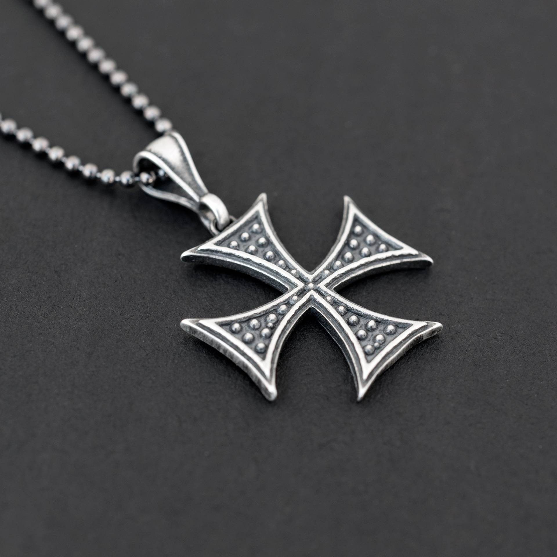 sterling Silber Kette Halskette Eisernen Kreuz Für Männer Anhänger Gothic Punk Goth Rock Herren Schmuck Geschenke Ihn Best Dad Geschenk von EmmanuelaForMen