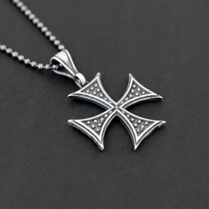 sterling Silber Kette Halskette Eisernen Kreuz Für Männer Anhänger Gothic Punk Goth Rock Herren Schmuck Geschenke Ihn Best Dad Geschenk von EmmanuelaForMen