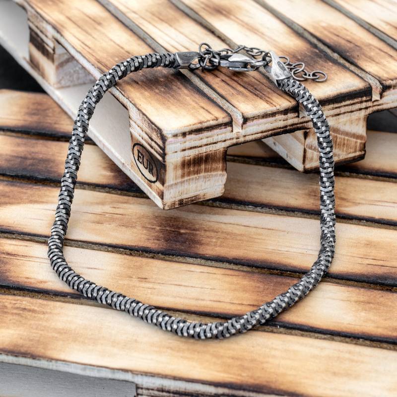 sterling Silber Kettenarmband Für Männer | Gothic Rustikal Punk Rock Herren Schmuck Geschenke Ihn Einzigartiges Geschenk Papa von EmmanuelaForMen