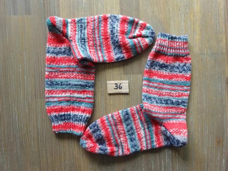 Handgestrickte Wollsocken Gr. 36 Stricksocken, Wintersocken von EmmelotteHandmade