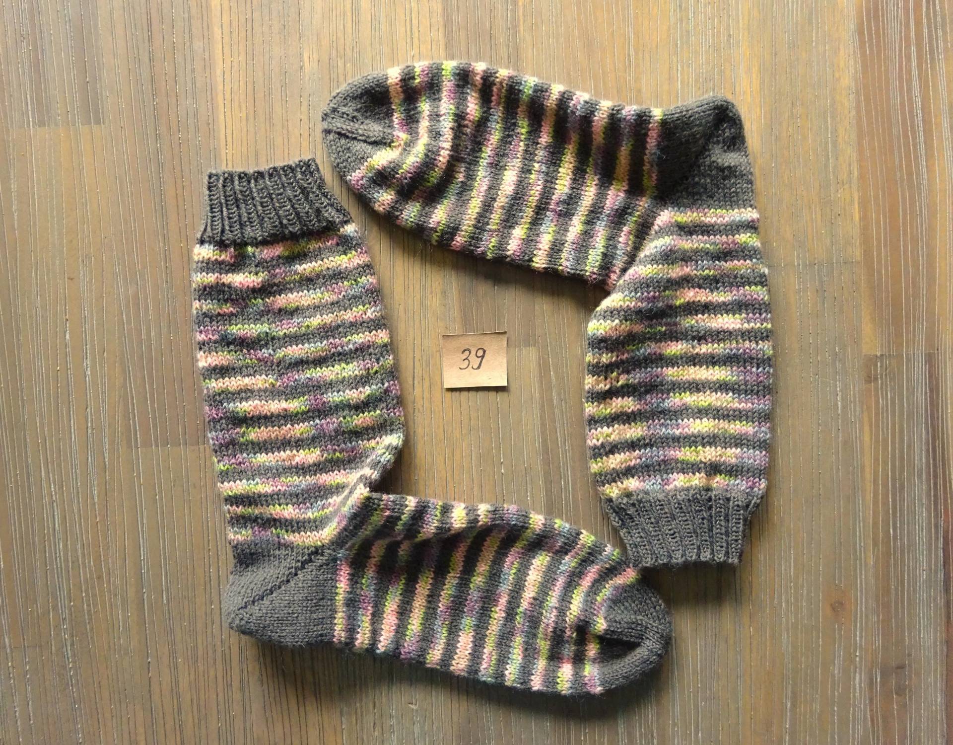 Handgestrickte Wollsocken Gr. 39 Stricksocken, Wintersocken Handgestrickte Wollsocken Gr. 39 Stricksocken, Wintersocken von EmmelotteHandmade