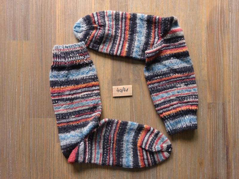 Handgestrickte Wollsocken Gr. 40/41 Stricksocken, Wintersocken Handgestrickte Wollsocken Gr. 40/41 Stricksocken, Wintersocken von EmmelotteHandmade