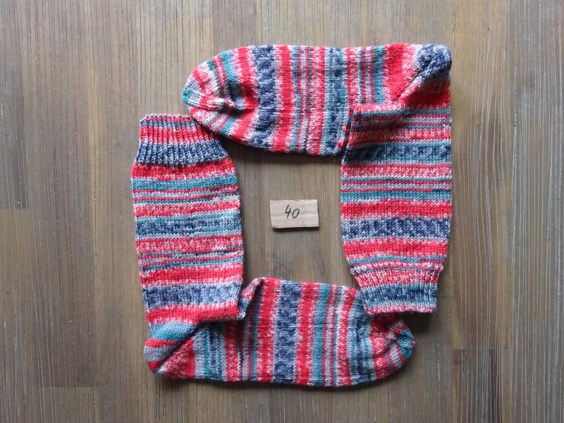 Handgestrickte Wollsocken Gr. 40 Stricksocken, Wintersocken Handgestrickte Wollsocken Gr. 40 Stricksocken, Wintersocken von EmmelotteHandmade