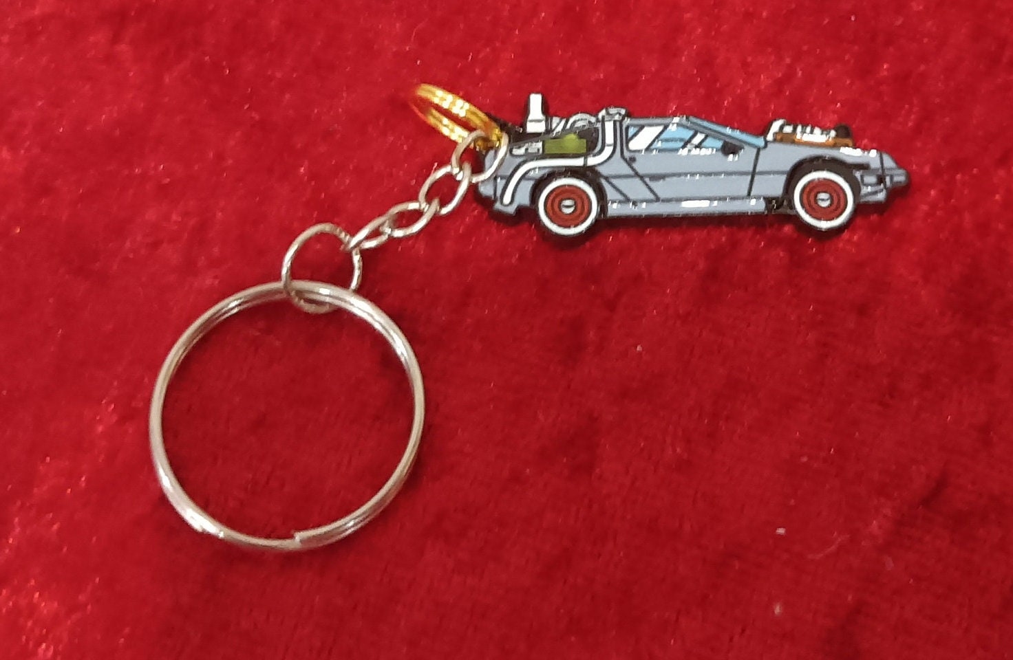 Delorean Dmc-12 Schlüsselanhänger, Key Chain, Auto, Back To The Future, Zurück in Die Zukunft, Film Car von EmmenShopDE