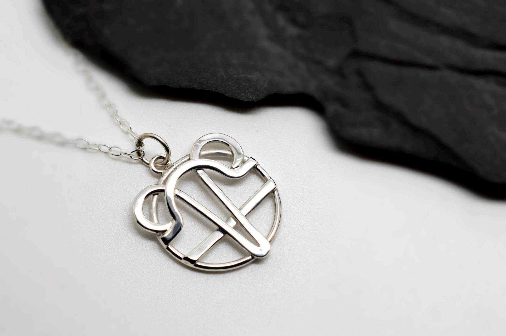 Widder Waage Kette Sterling Silber Kombiniert Sternzeichen Widder Waage Kette Sterling Silber Kombiniert Sternzeichen von EmmielousHandmades